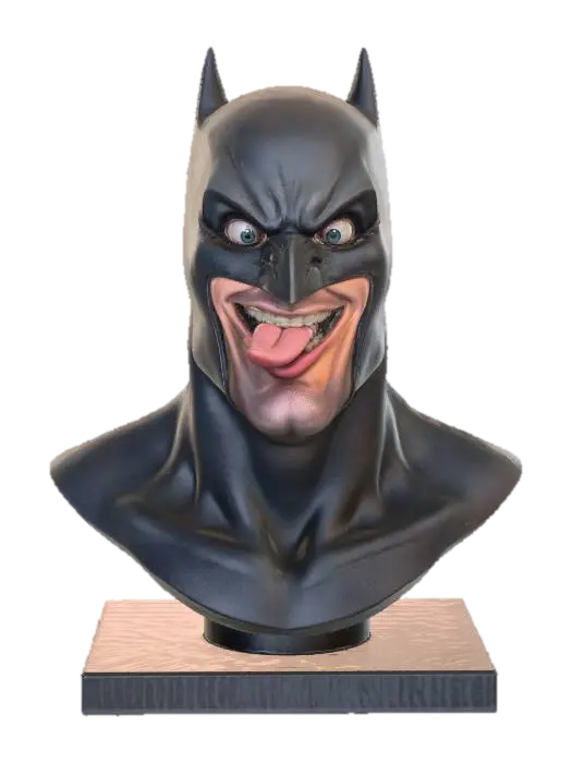 Batman Gone Wild 3D model, vytvořený pomocí AI