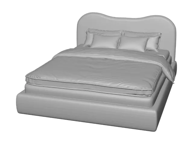 3D model for Warm Serenity Bedroom