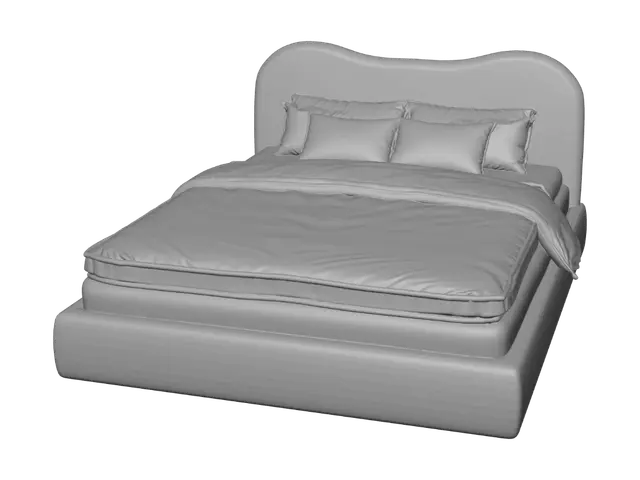3D model for Warm Serenity Bedroom