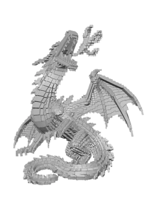 3D model for Crimson Ember Dragon