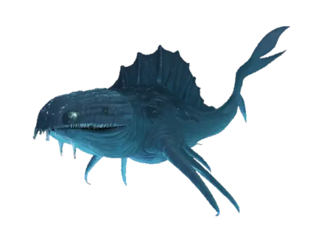 [Greenland] A deep-sea leviathan adapted to the Arctic, armored with blackened… 3D model, vytvořený pomocí AI