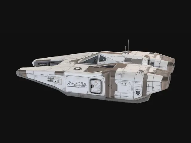 3D model for Aurora Transport Starship