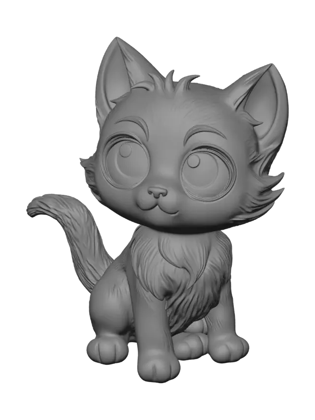 3D model for Blue-Eyed Cloud Kitten