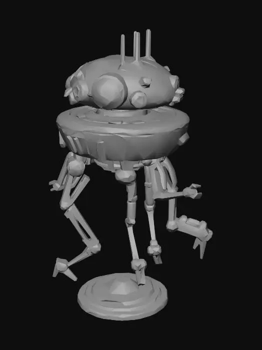 3D model for Black Tripod Droid