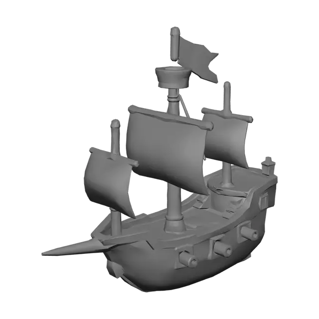 3D model for Skullflag Galleon
