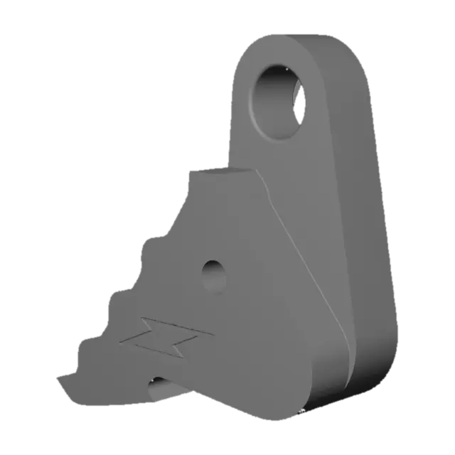 3D model for Stepped metal bracket