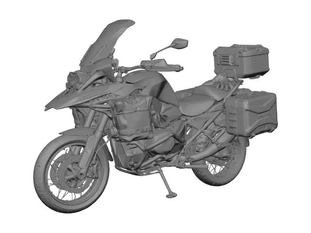 3D model for BMW GS Adventure with panniers