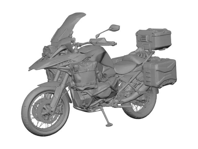 3D model for BMW GS Adventure with panniers