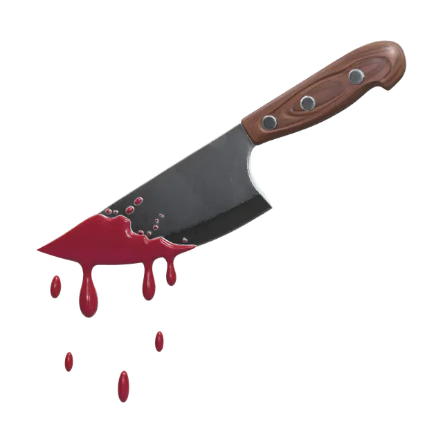 Modern Knife Emoji 3D model, vytvořený pomocí AI