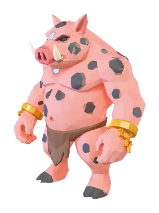 Boarman - Boar 3D model, vytvořený pomocí AI