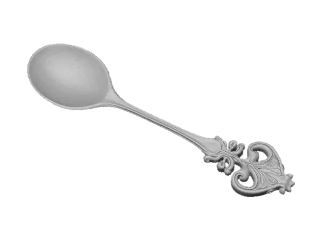 3D model for Ornate Silver Spoon