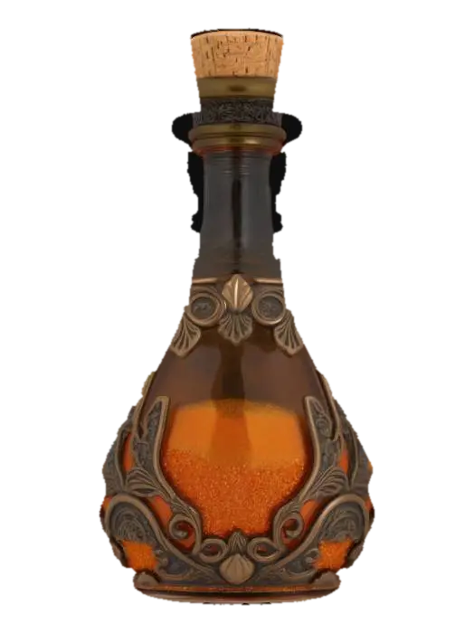 Sands of Time Flask 3D model, vytvořený pomocí AI