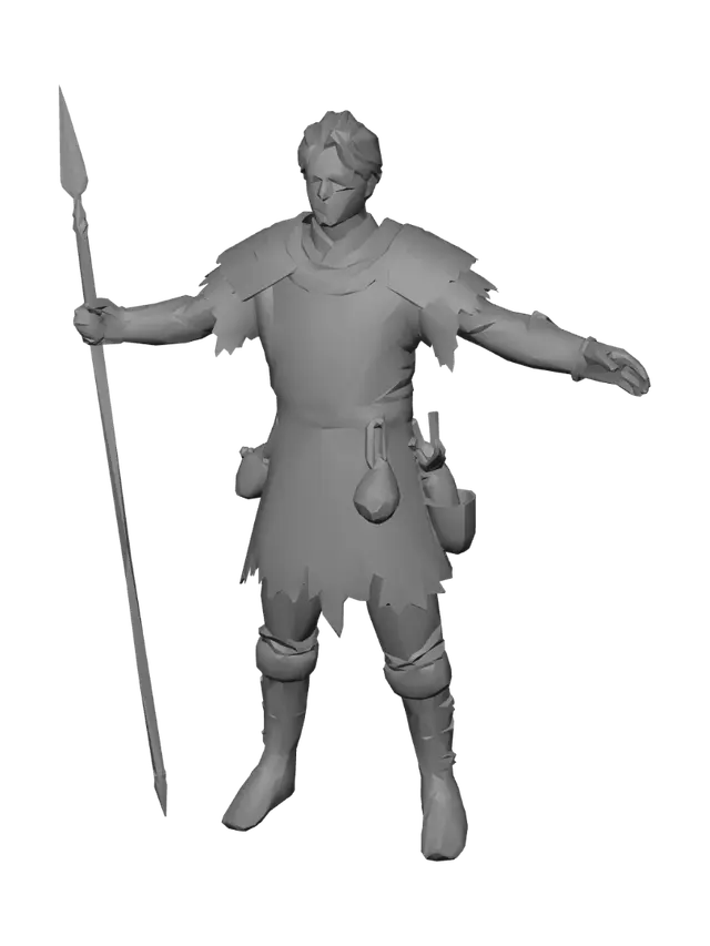 3D model for Golden Dawn Spearman