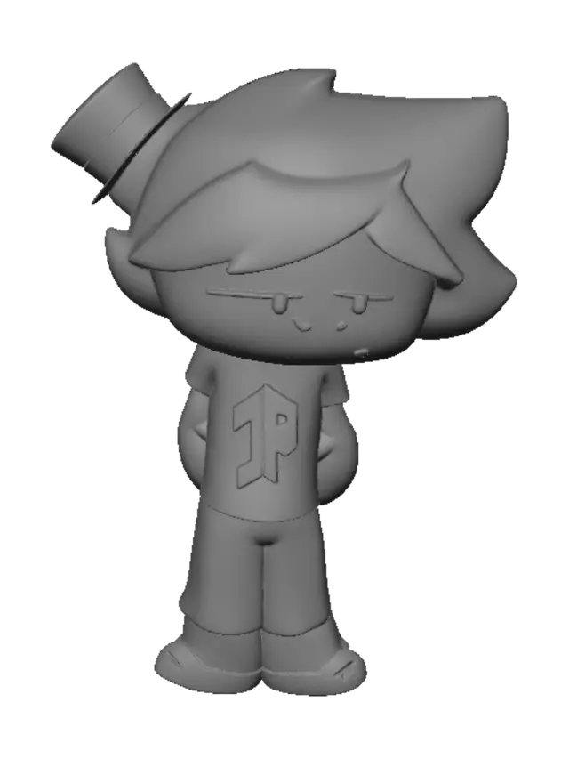 3D model for Blue-Hooded Boy