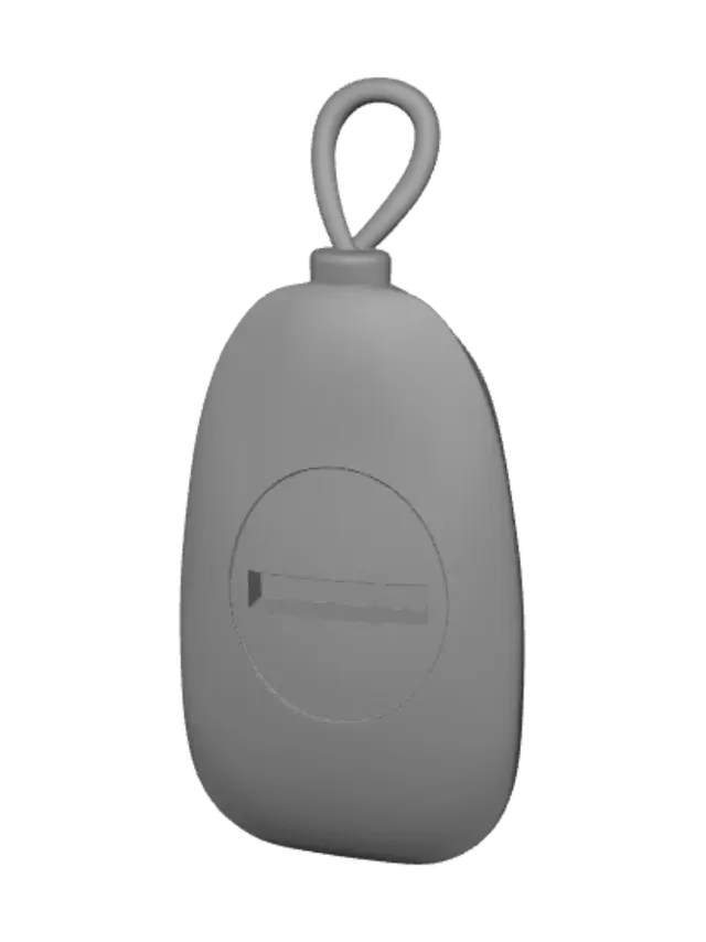 3D model for Blue key fob with loop