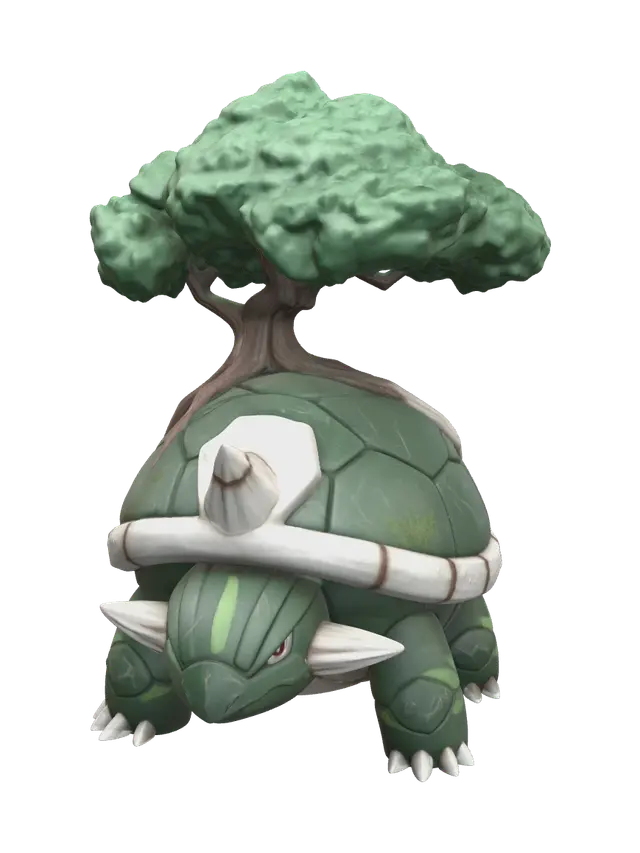 Sinnoh Pokedex - Sprites 3D model, vytvořený pomocí AI