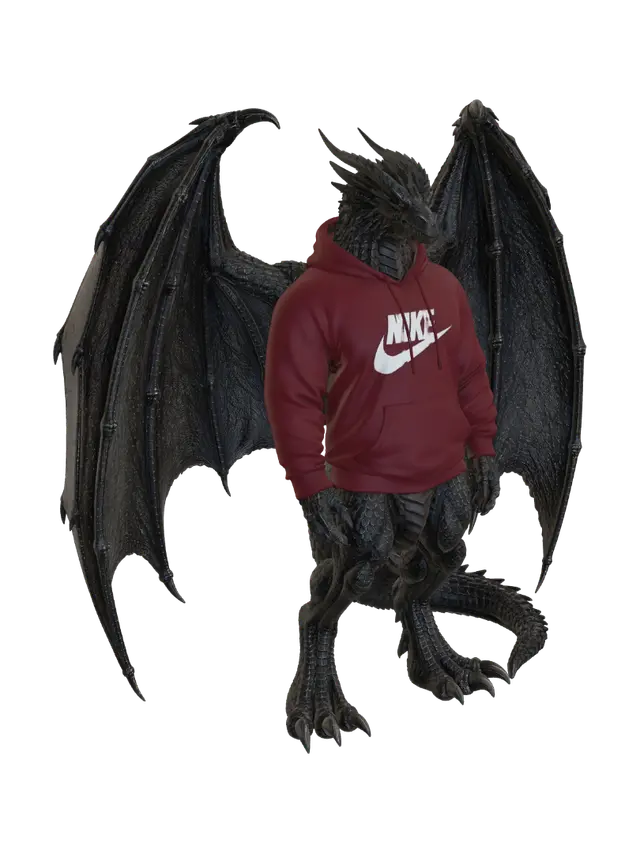 Urban Dragon - Sweater 3D model, AI generated