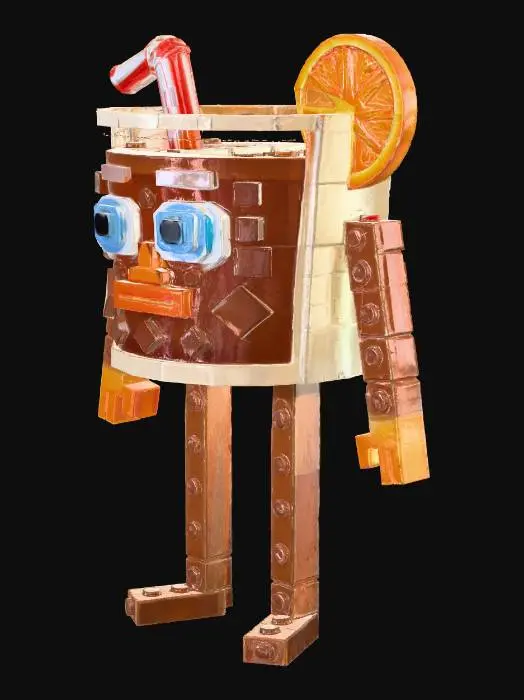 3D model for Lego Iced Latte Bot