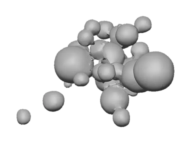 3D model for A thin film of transparent bubbles