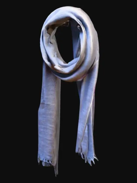 3D model for A long wool scarf