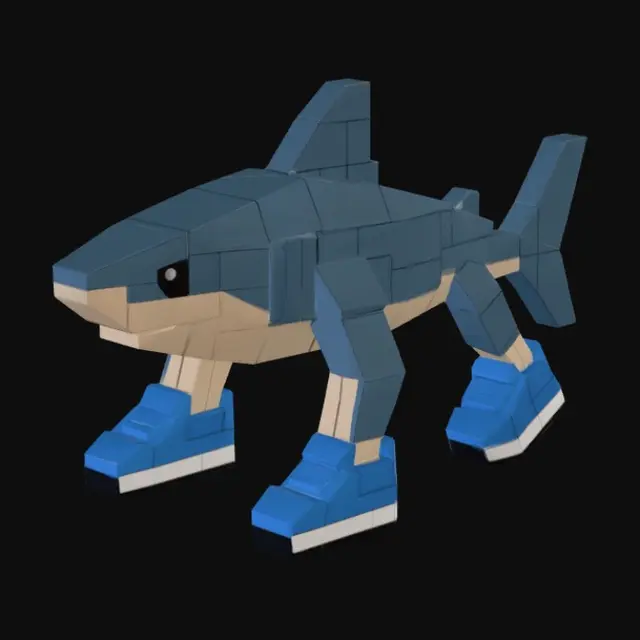 3D model for Brick Shark