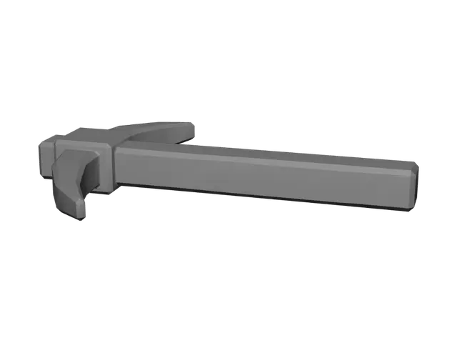 3D model for can you generate icon of pickaxe in the same style as refernce to roblox game ( but generate it either png or on white font) and make a stick brown  ( same like on reference)