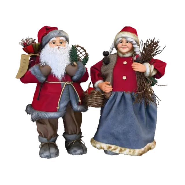 3D model for Santa and Mrs. Claus Figures