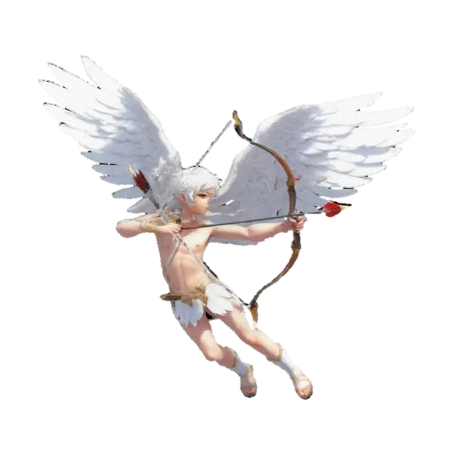 Cupidon - Cupid 3D model, vytvořený pomocí AI