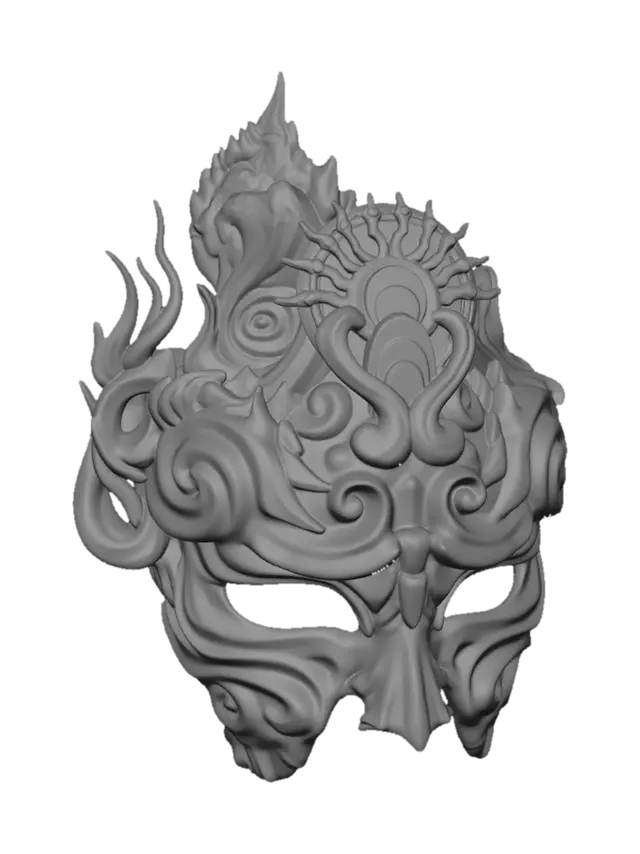3D model for Crown of Flames Mask