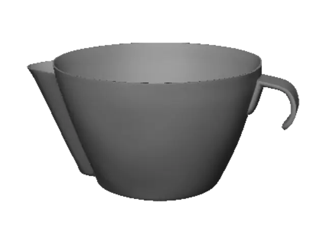 3D model for Brushed stainless steel mixing bowl