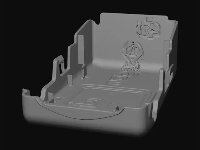 3D model for Red plastic tray enclosure