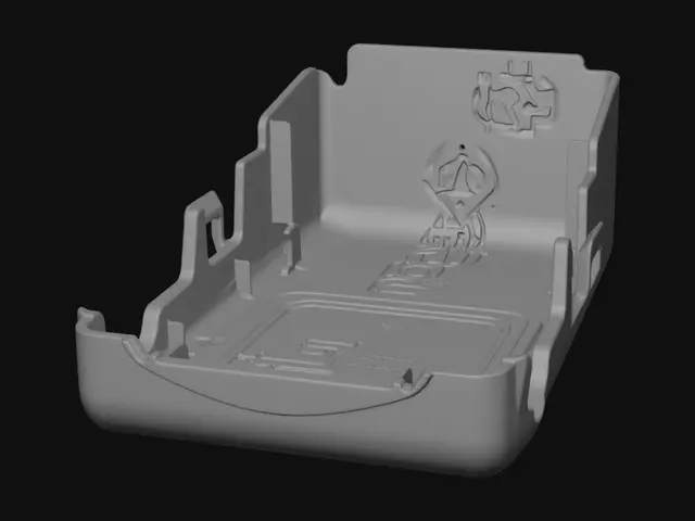 3D model for Red plastic tray enclosure