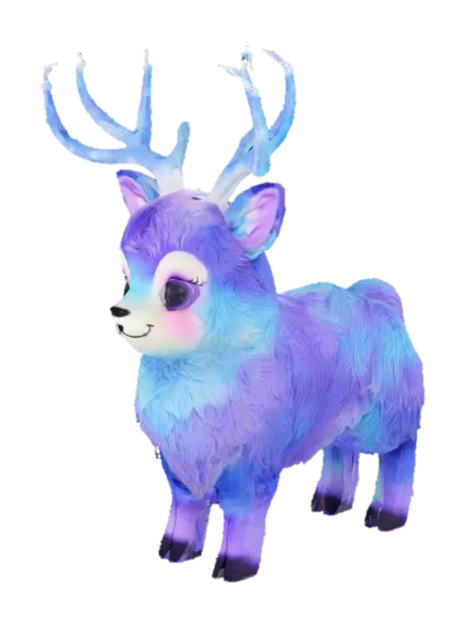 Luminous Fawn 3D model, vytvořený pomocí AI