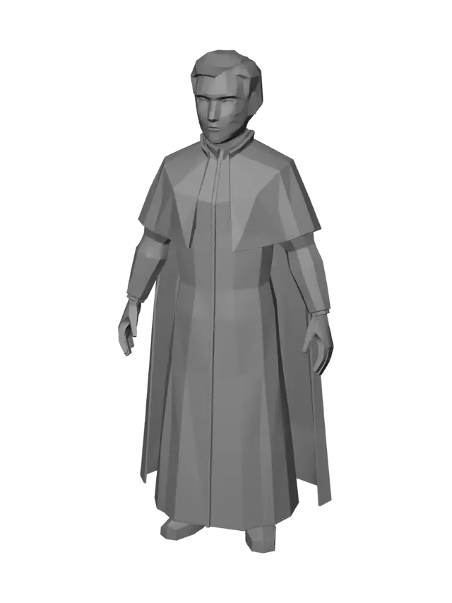 3D model for The Silent Priest