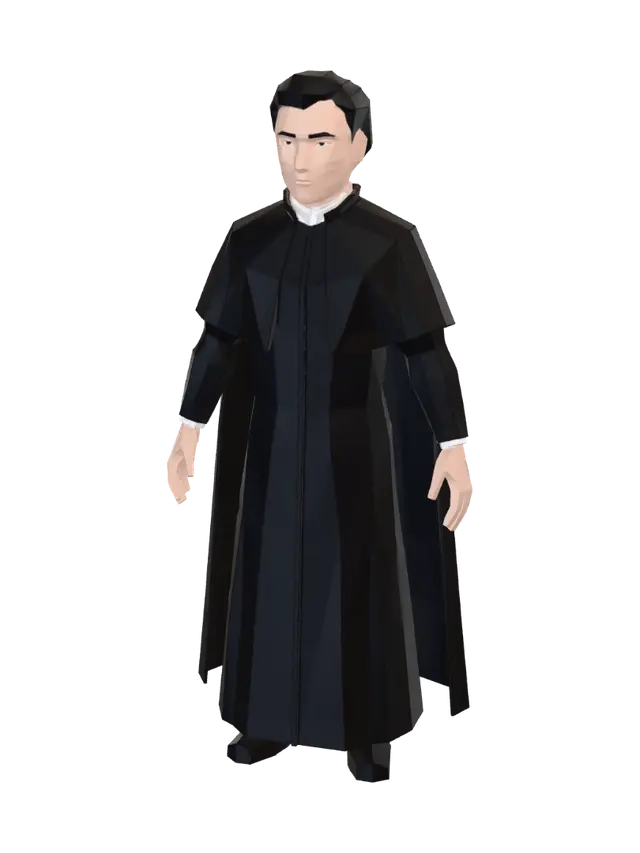 3D model for The Silent Priest