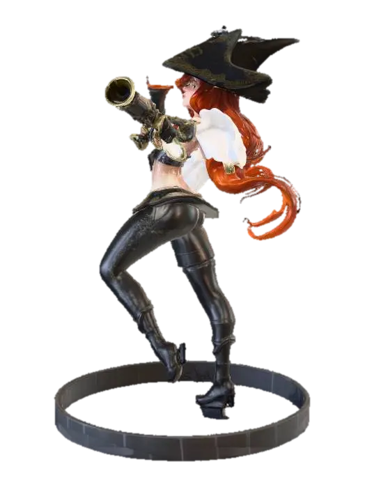 Mrs Fortune from League Of Legends - Leagueoflegends 3D model, vytvořený pomocí AI