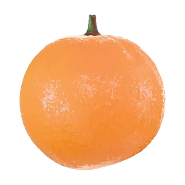 orange - Fruit 3D model, vytvořený pomocí AI
