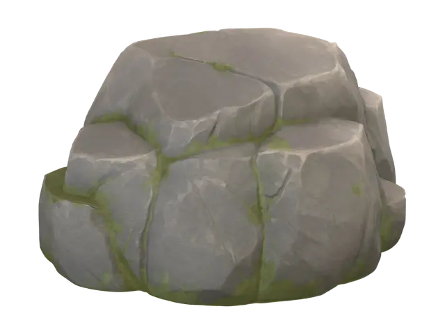 Verdant Rockpile - Hill 3D model, vytvořený pomocí AI