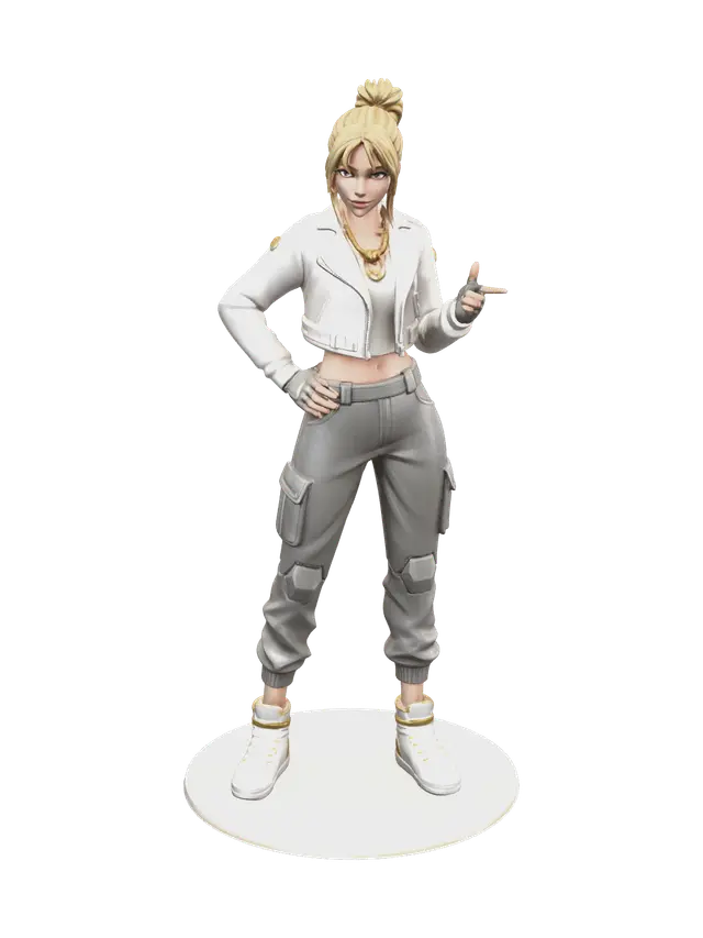 Weathered Aura Fortnite - Battlepass 3D model, vytvořený pomocí AI
