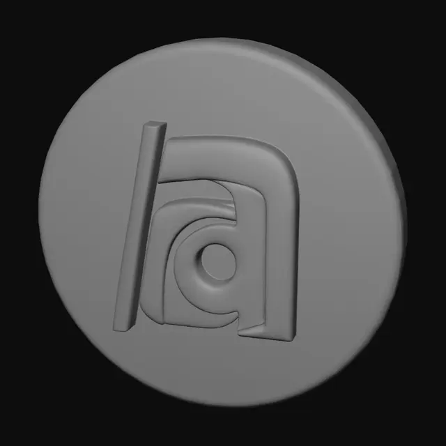 3D model for Colorful Abstract Letterform