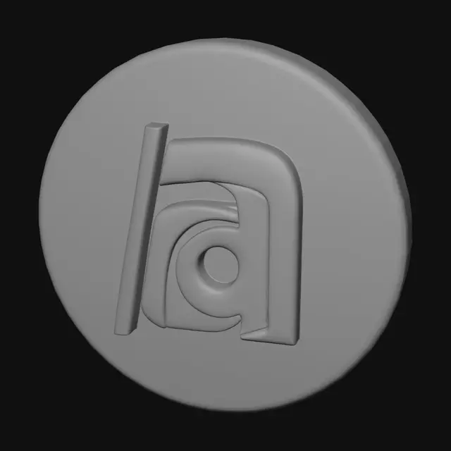 3D model for Colorful Abstract Letterform