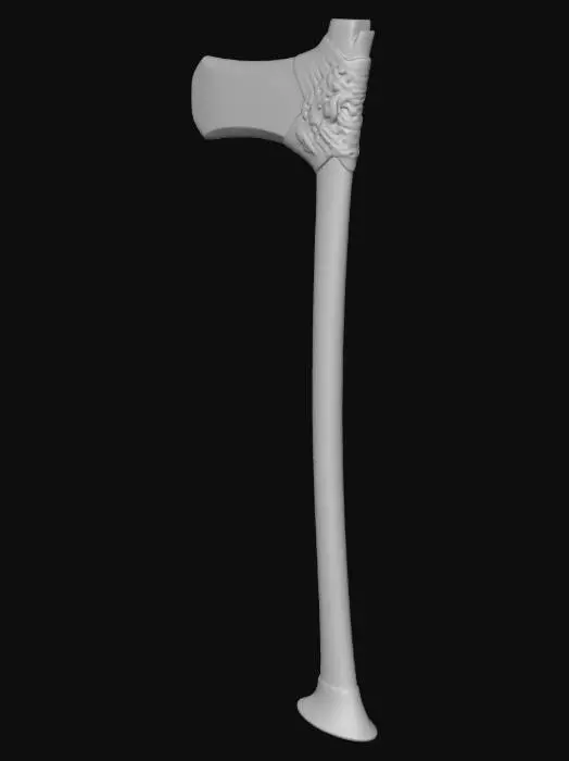 3D model for Woven Haft Battle Axe