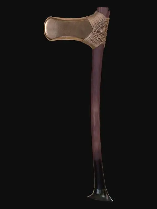 3D model for Woven Haft Battle Axe