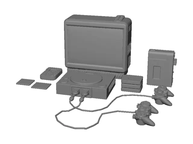 3D model for Retro Pixel Console Setup