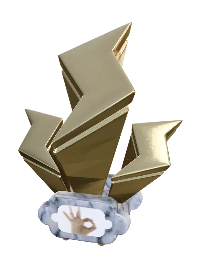 3D model for wii_u_-_mario_kart_8_-_lightning_trophy