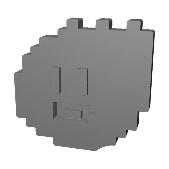 3D model for 8-Bit Smiley