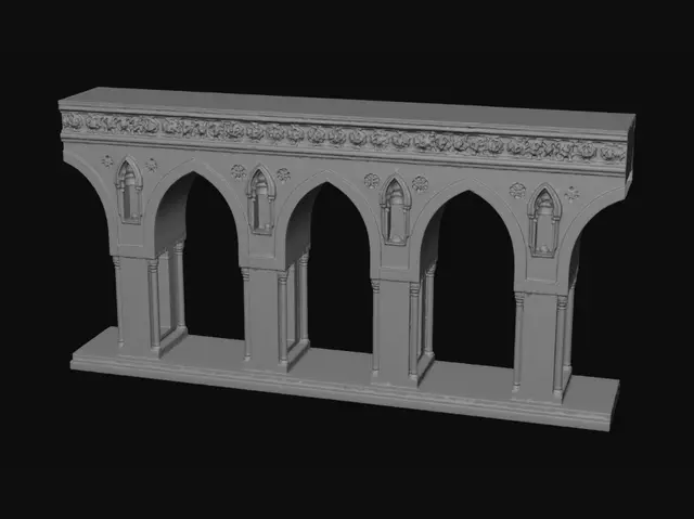 3D model for Arcade of Sandstone Arches