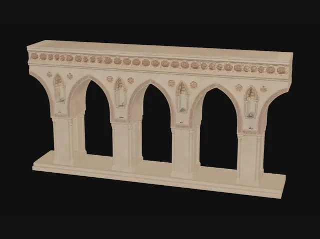 3D model for Arcade of Sandstone Arches