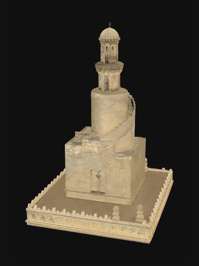 3D model for Sunlit Minaret Against a Clear Sky