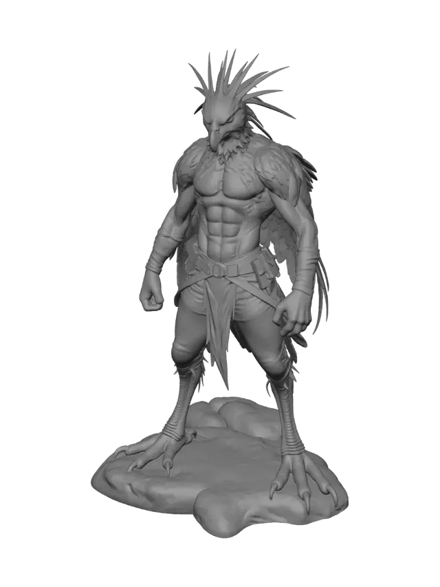 3D model for Mutant Secretary Bird Man